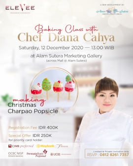 Baking Class with Chef Diana Cahya